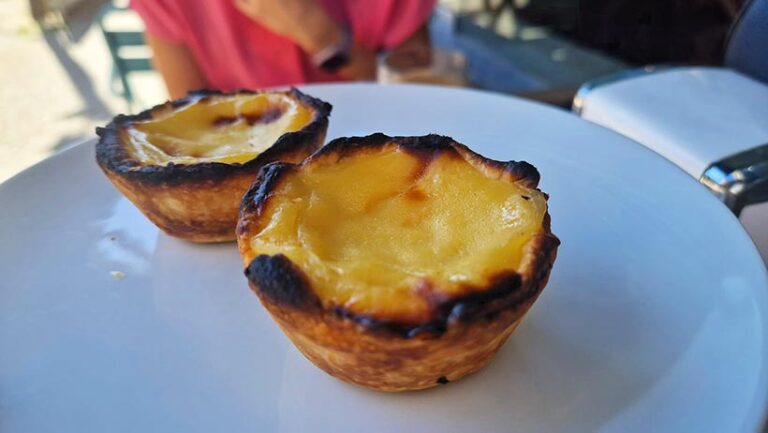 A Padoca is a fully vegan bakery in Porto who make perfect plant-based pastel de nata with a flaky crust and a thick custard centre. Photo © Selene Nelson 