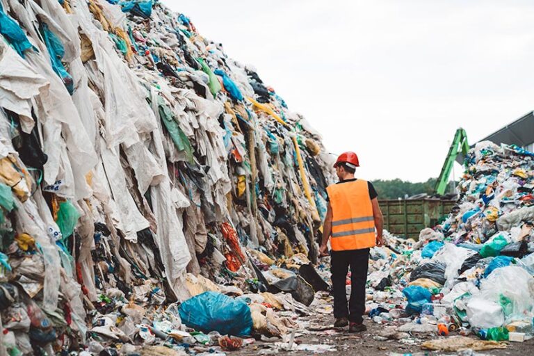 The things we throw away can sit in landfill sites for decades or even centuries, but even the things that rot away release harmful gases into the atmosphere. Photo © Ziga Plahutar via Getty Images