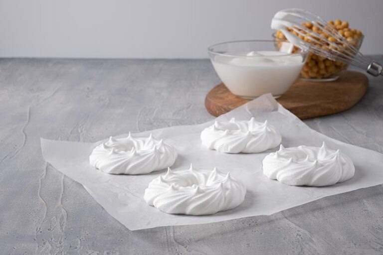 Aquafaba meringue can be used to create an array of delightful desserts, such as vegan pavlova, lemon meringue pie, or even baked Alaska. Photo © Angelina via Adobe Stock