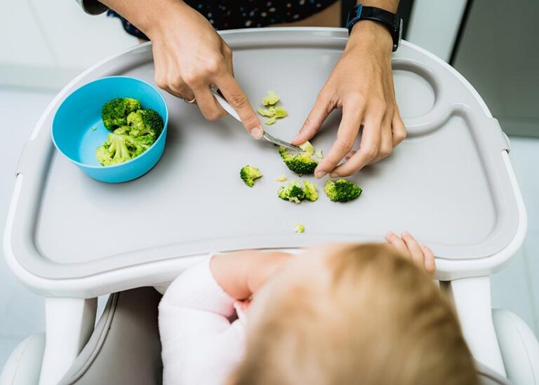 Broccoli is a great source of iron for vegan babies, and a winning choice for baby led weaning. Photo © juan via Adobe Stock