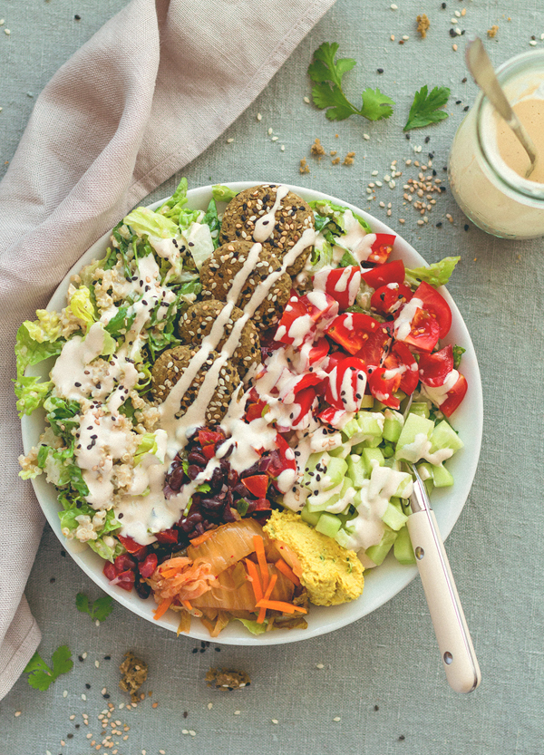 Baked Falafel Buddha Bowl