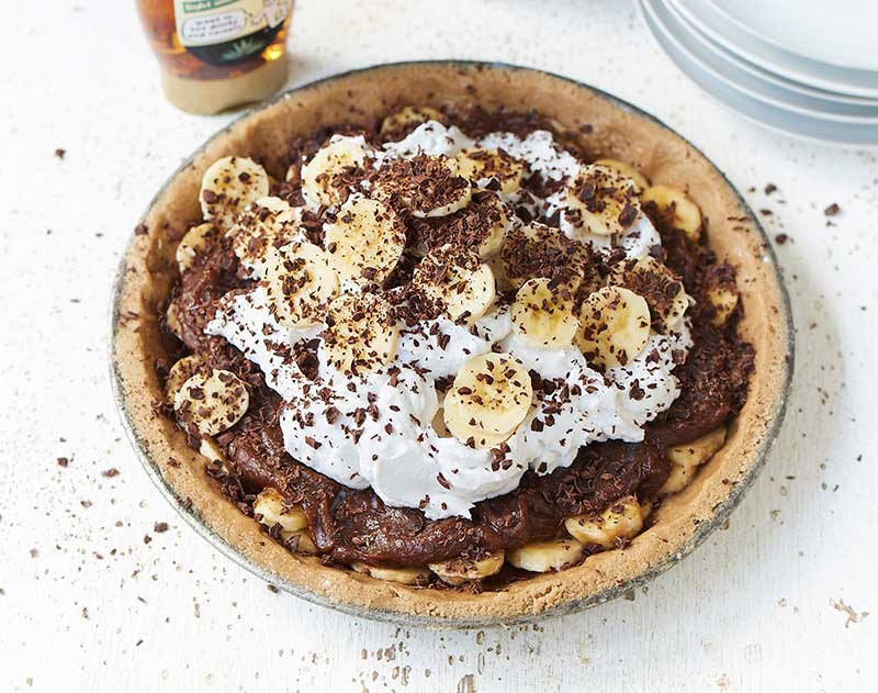 vegan banana pie