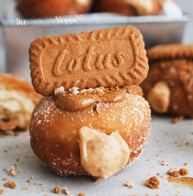 Vegan Biscoff Doughnuts