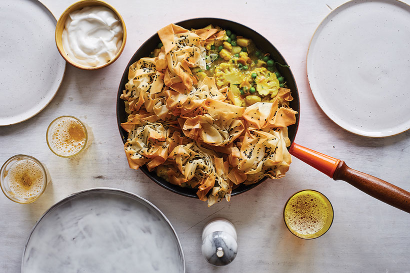 Frying-Pan Samosa Pie