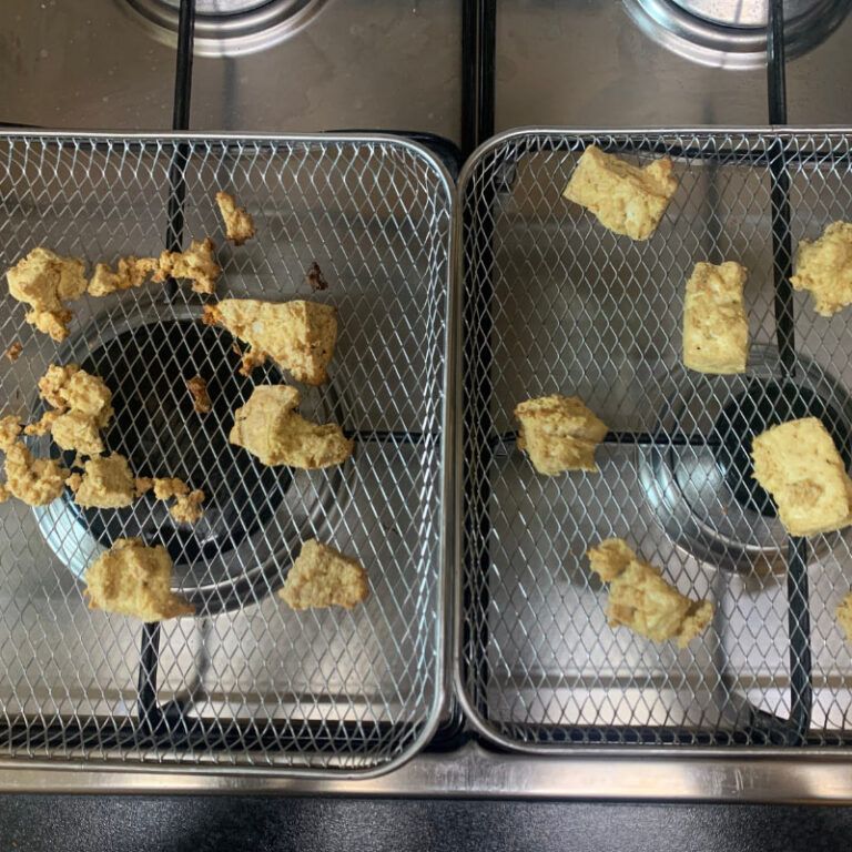 Crispy tofu cooked fast and evenly. Credit: Vegan Food & Living