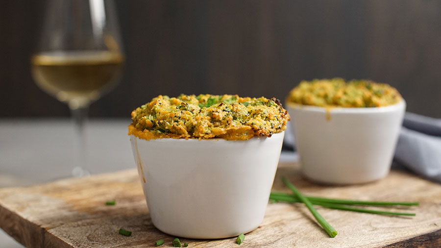 Broccoli & Chive Puff Pots