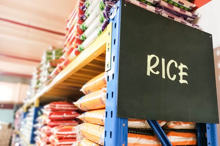 Asian supermarkets often carry great value vegan ingredients and affordable rice in bulk. Photo © ThamKC via Adobe Stock