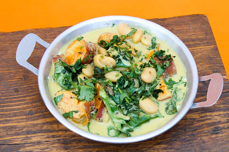 Butterbean, Sweet Potato & Spinach Coconut Curry