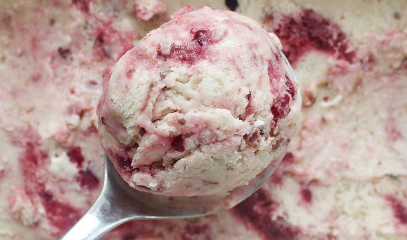 Vegan Cherry & Coconut Ice Cream