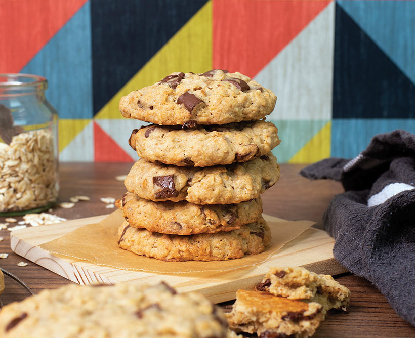 chocolate oat cookies