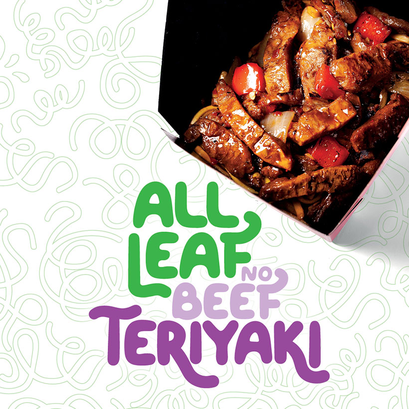 chopstix all leaf no beef teriyaki