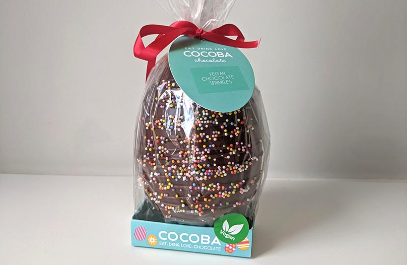 Cocoba Vegan Chocolate Sprinkles Easter Egg