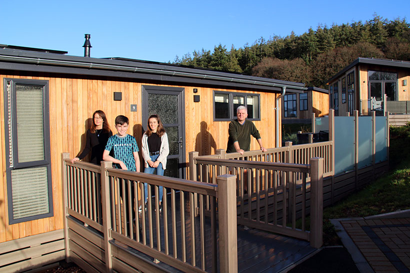 The Webber family at Cofton holiday park