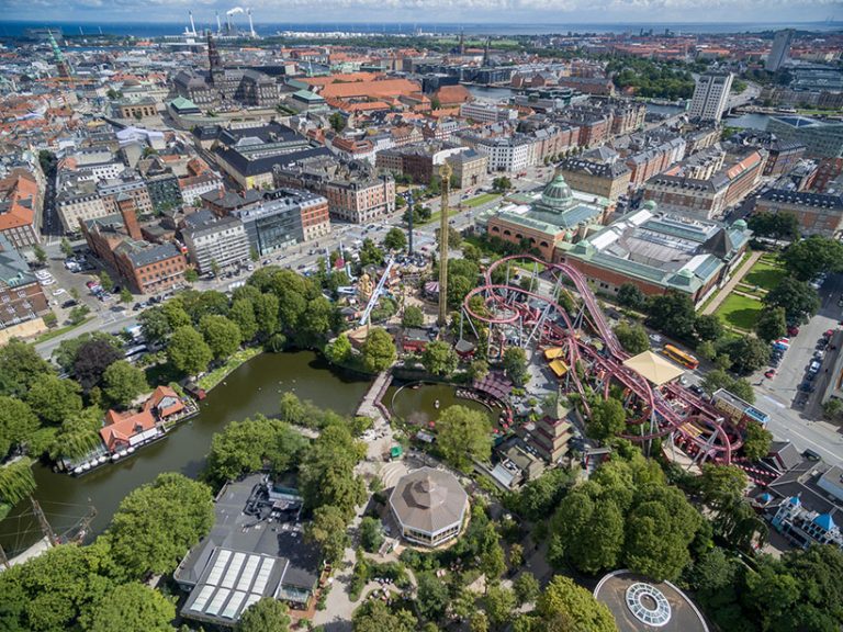 Tivoli was founded in 1843 and is the world’s second oldest operating theme park. Image credit: Mindaugas Dulinskas via Getty Images