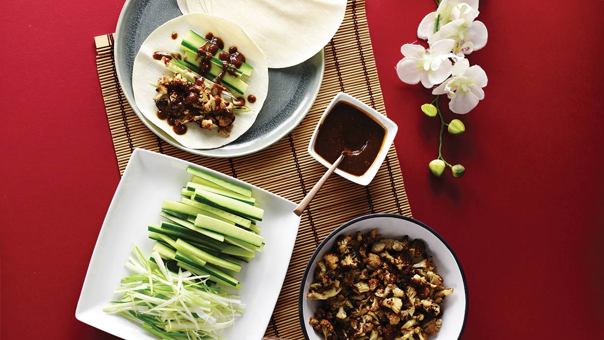 Crispy Cauliflower Chinese-Style Pancakes