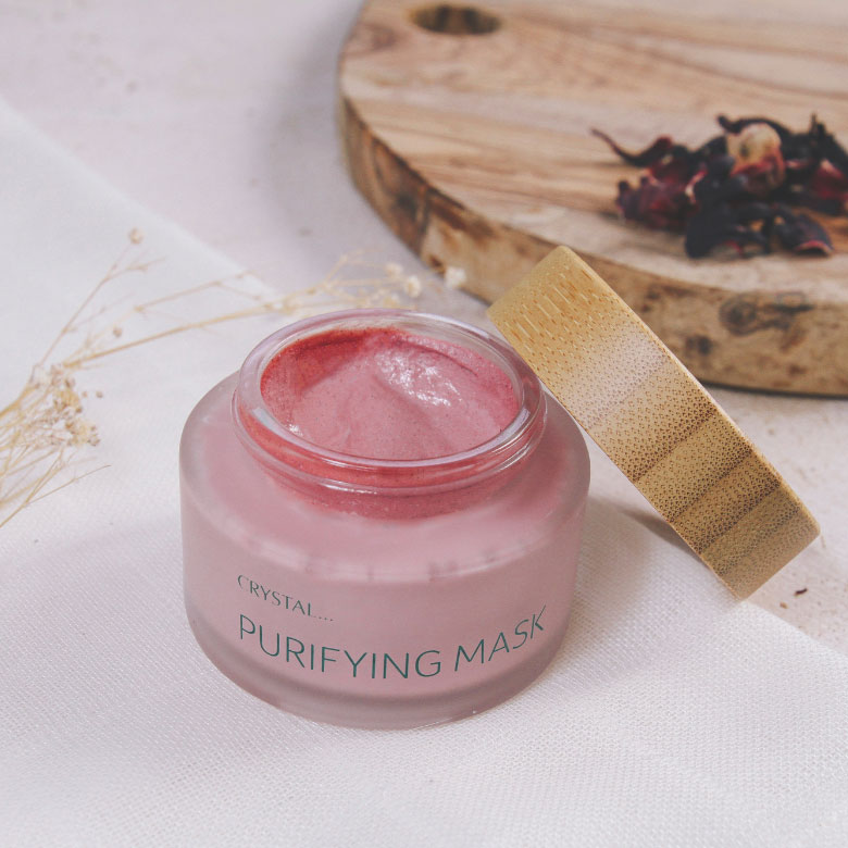 Crystal purifying face mask