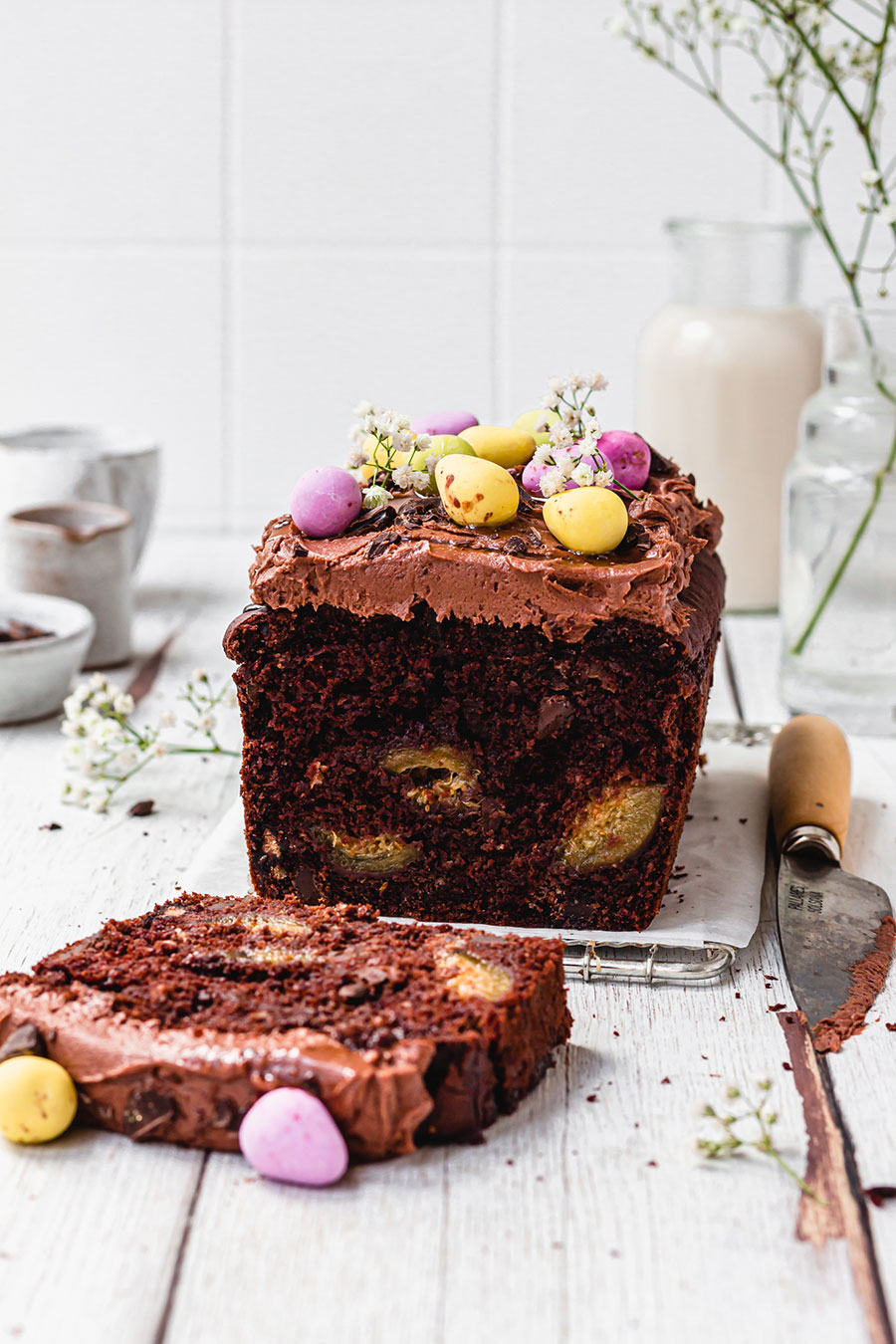 Vegan Double Chocolate Fig Loaf Cake Recipe