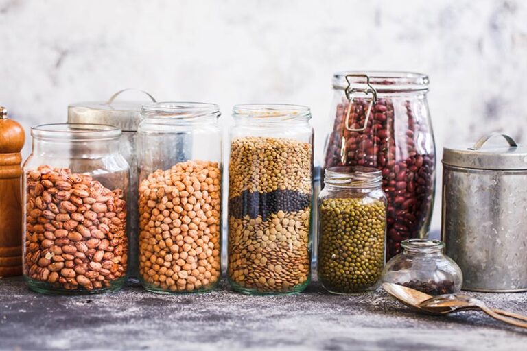 Dried beans, pulses and legumes mean you can have minimally processed foods in your pantry at all times. Photo © casanisaphoto via Getty Images