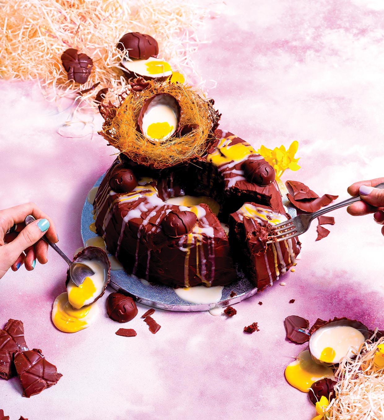 Vegan Easter Chocolate Bundt Cake