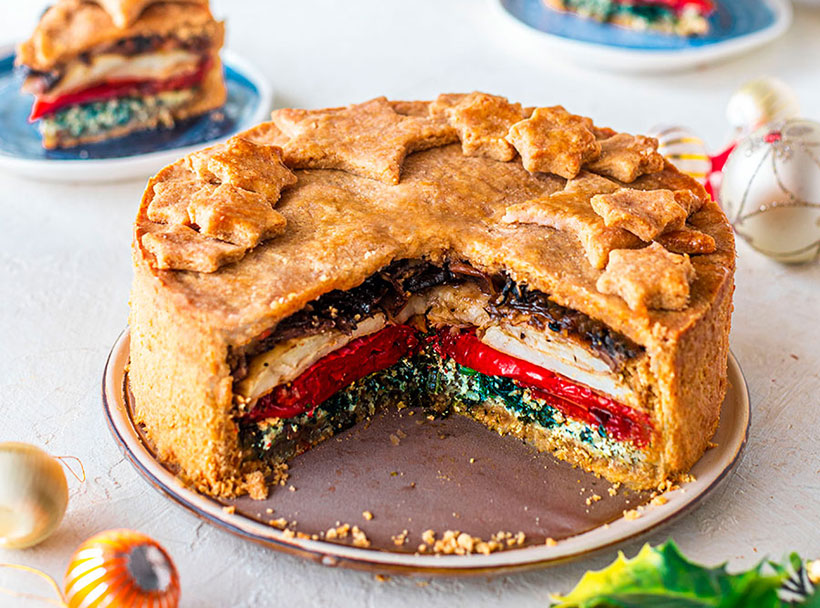 Festive Vegan Vegetable Pie