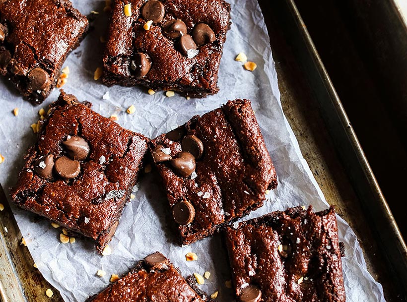 Flourless Vegan Mince Pie Brownies 