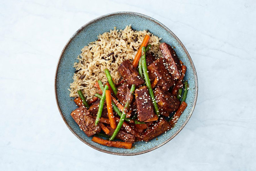 Ginger Sesame Tempeh Stir Fry