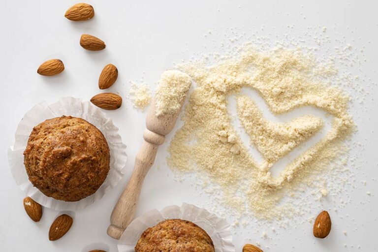 Almond flour is ideal for making fluffy, delicious gluten-free cakes. Photo © mira_y via Adobe Stock