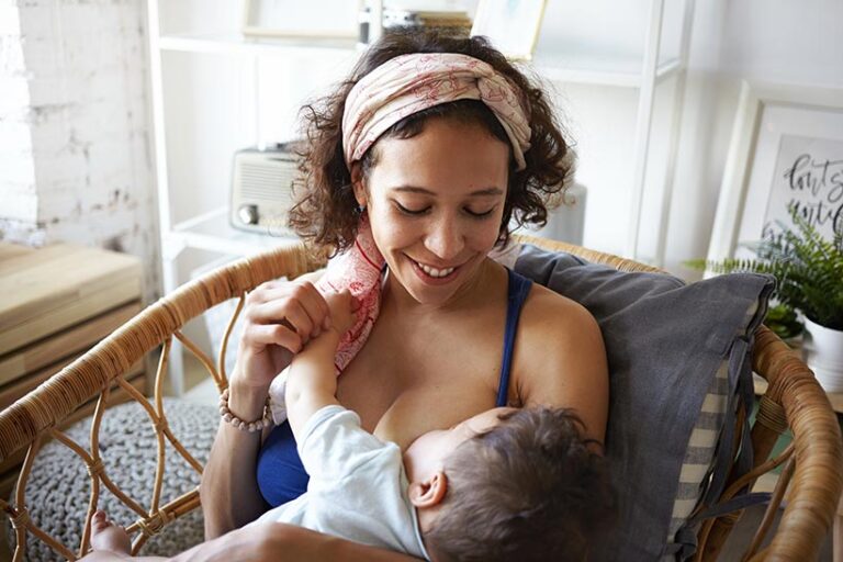 Breastmilk is ideal for babies, and is the easiest way to raise a vegan child from birth. Photo © hurkin_son via Adobe Stock