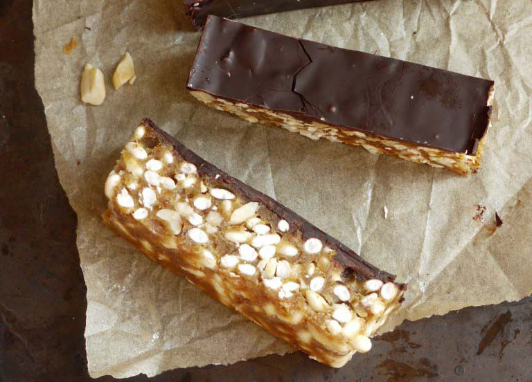 Vegan Healthy Snickers Crisp Rice Slice