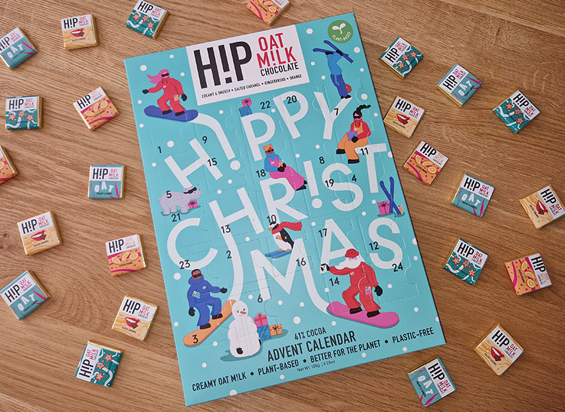 HIP's oat milk chocolate advent calendar