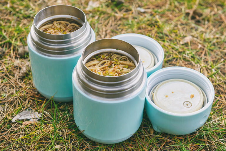 Keep soups, pasta, or even vegan hot dogs warm in a flask. Photo © Monika Wisniewska via Adobe Stock