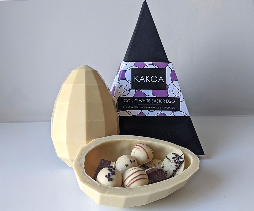 Kakoa Vegan Iconic White Chocolate Easter Eg