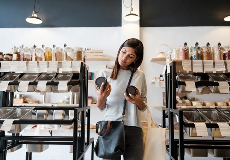 A person living a plant-based lifestyle may also look to buy sustainable products like cosmetics as environmental concerns often motivate people to stop eating meat. Image credit: aldomurillo via Getty Images