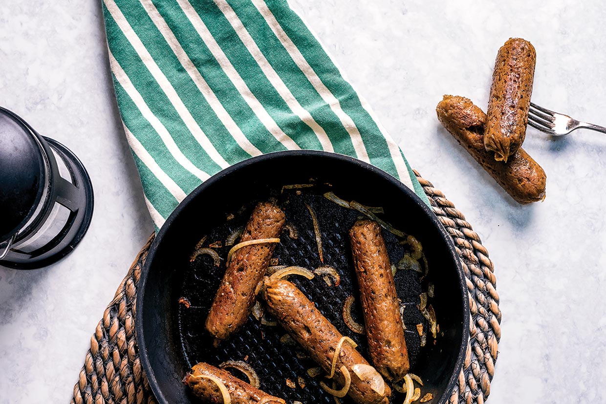 Lincolnshire Vegan Seitan Sausages