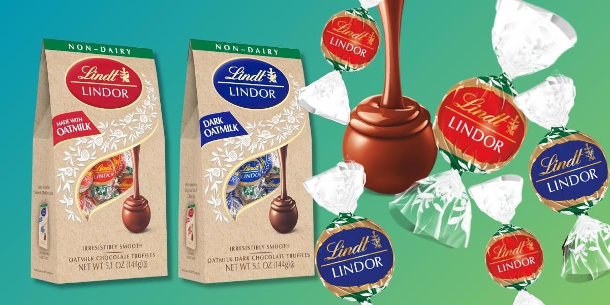 Lindt launches vegan versions of its iconic Lindor truffles made from oat milk