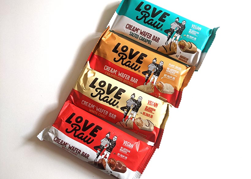 LoveRaw Cre&am Wafer Bars