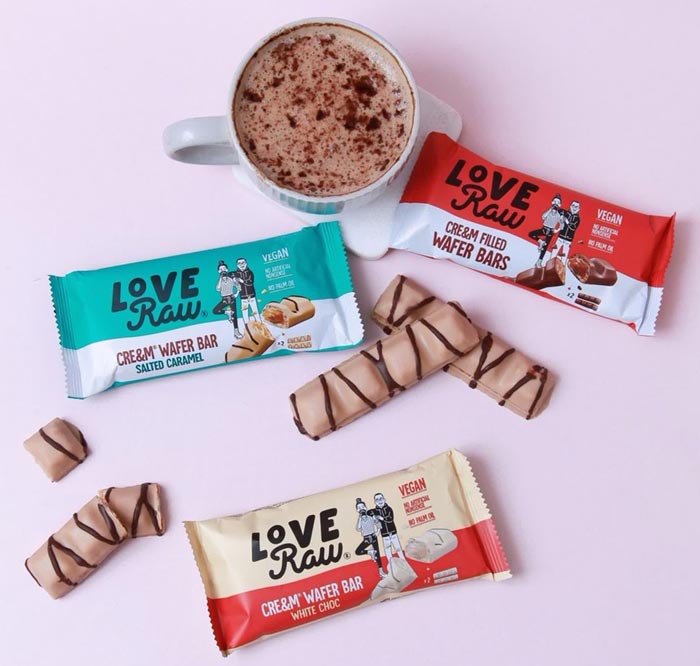 LoveRaw is famous for veganising nostalgic chocolate bars. © LoveRaw