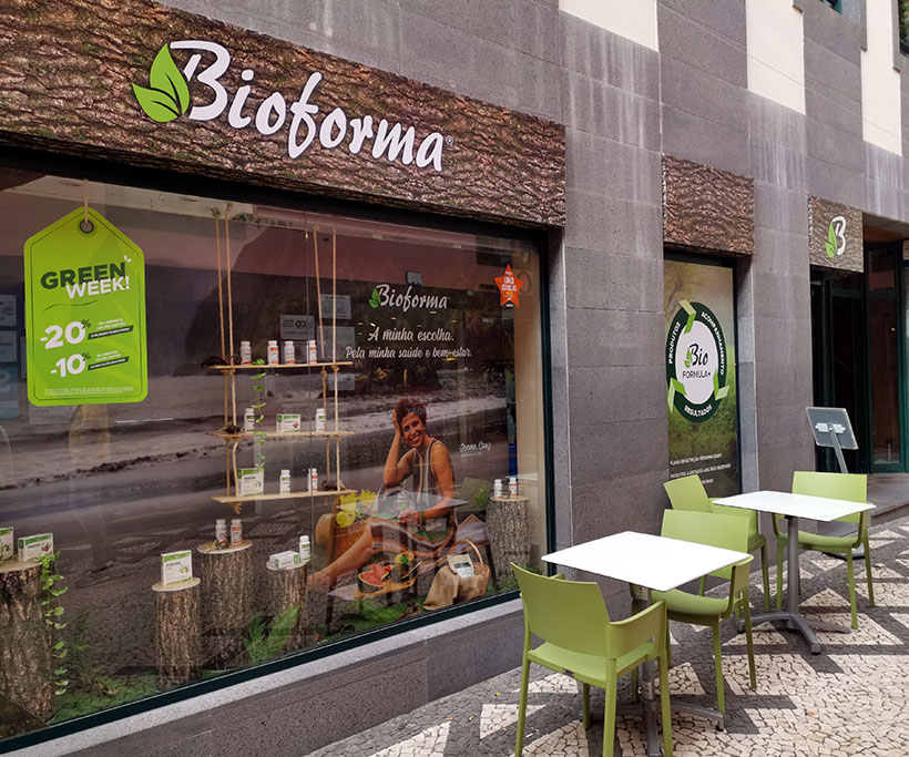 Bioforma cafe and store in Madeira