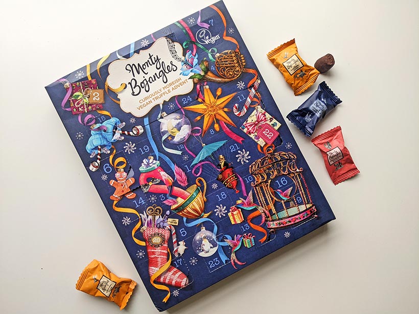 Monty Bojangles Cocoa Dusted Truffles Selection Premium Vegan Advent Calendar 