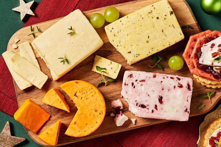 Round off your meal with a selection of dairy-free cheeses with Morrisons' Plant Revolution Say Cheeze! Board. Photo © Morrisons