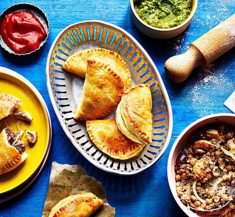 Easy vegan lunch ideas - Mushroom and lentil empanadas