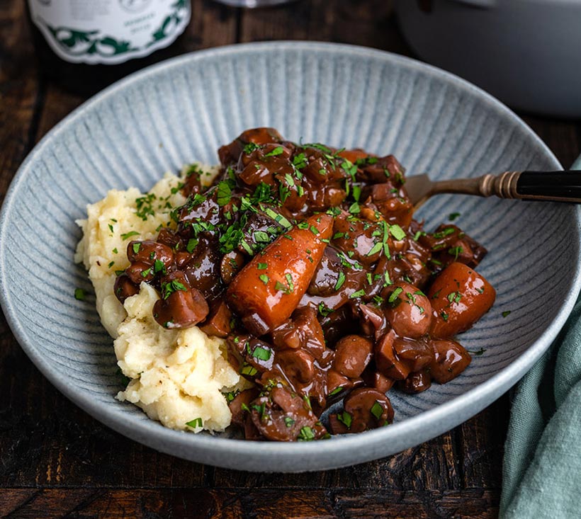 Mushroom Bourguignon