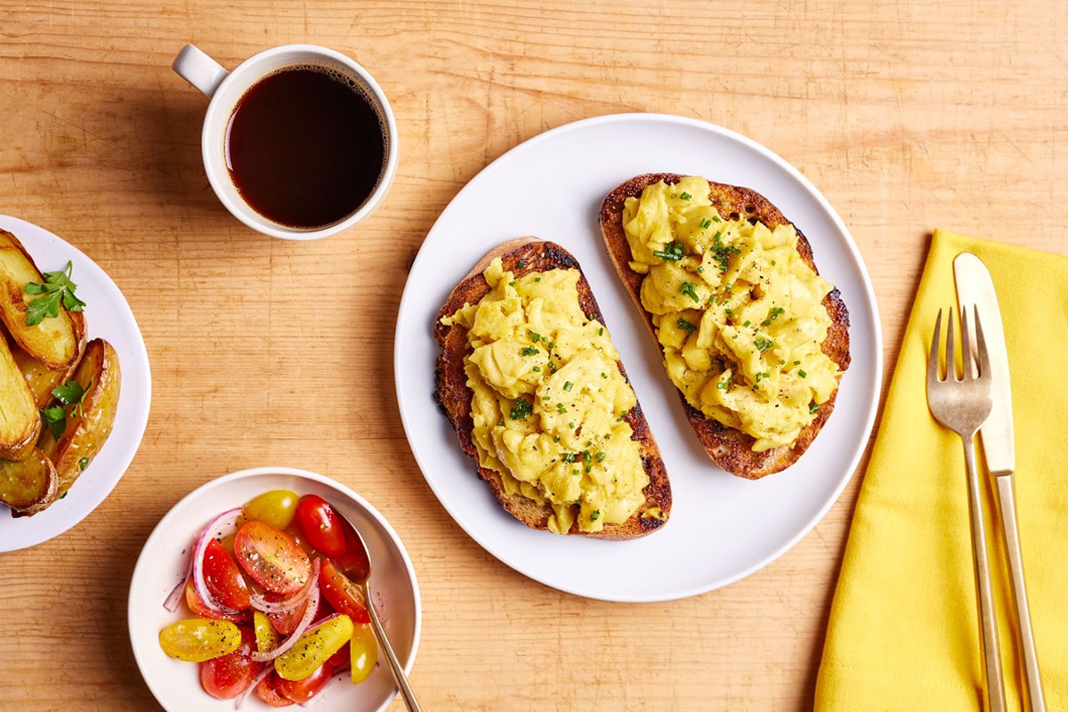 Make breakfast exciting again with new vegan scrambled eggs from OGGS