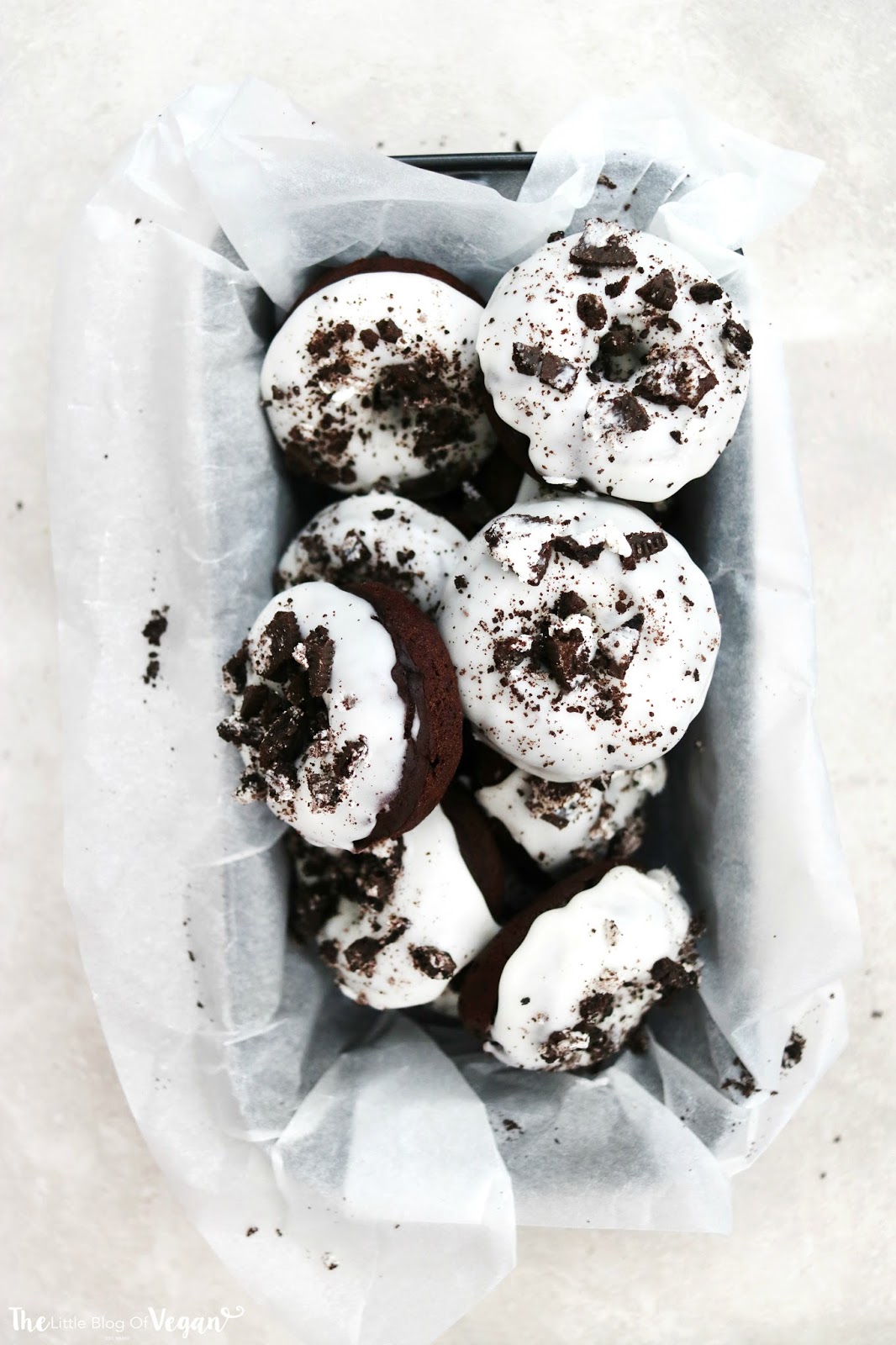 Vegan Baked Oreo Doughnuts