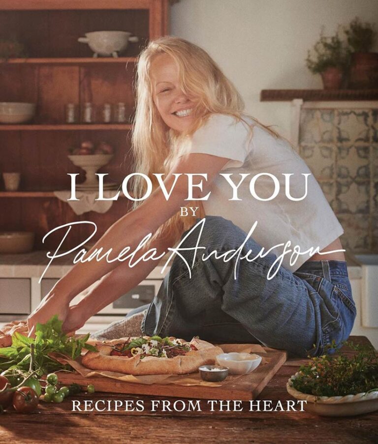 The book, filled with home-grown, globally-influenced recipes, will launch later this year. Image courtesy of @pamelaanderson via Instagram