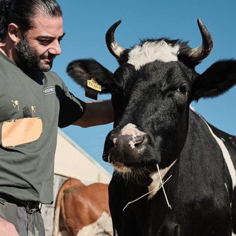 Patrik made the connection between the animals he loved and cared for, and the animals he deemed OK to eat. Credit: Instagram/patrikbaboumian