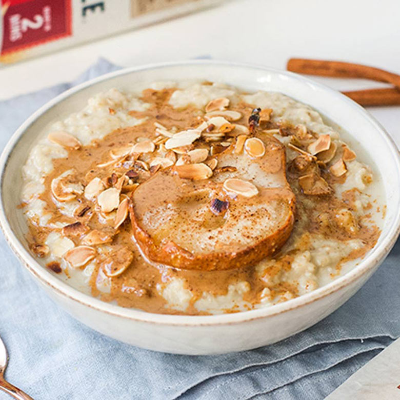 Pear & almond porridge