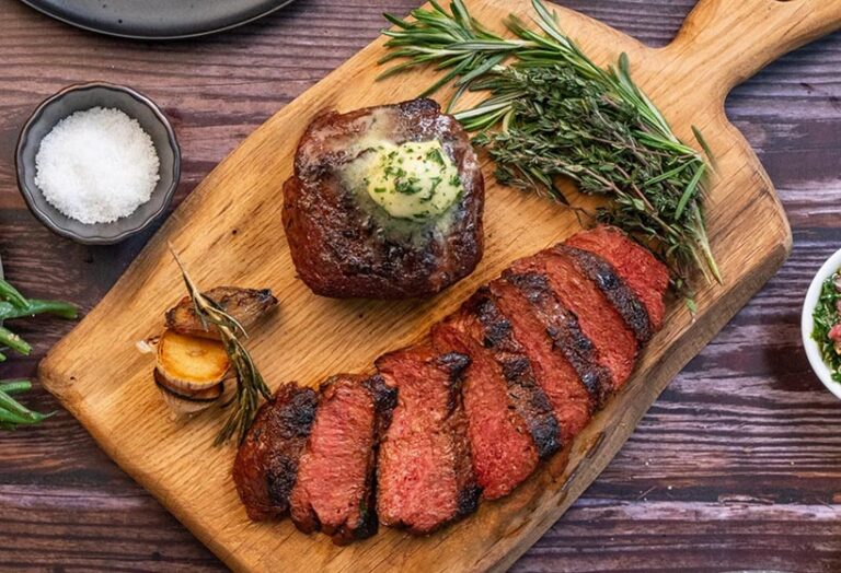 Planted's vegan steak is high protein and fibre, essential micronutrients vitamin B12 and iron, and low saturated fats. Photo © Planted Foods AG