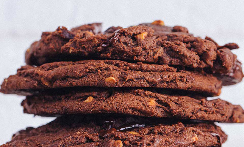 Vegan Dark Chocolate & Almond Butter Cookies