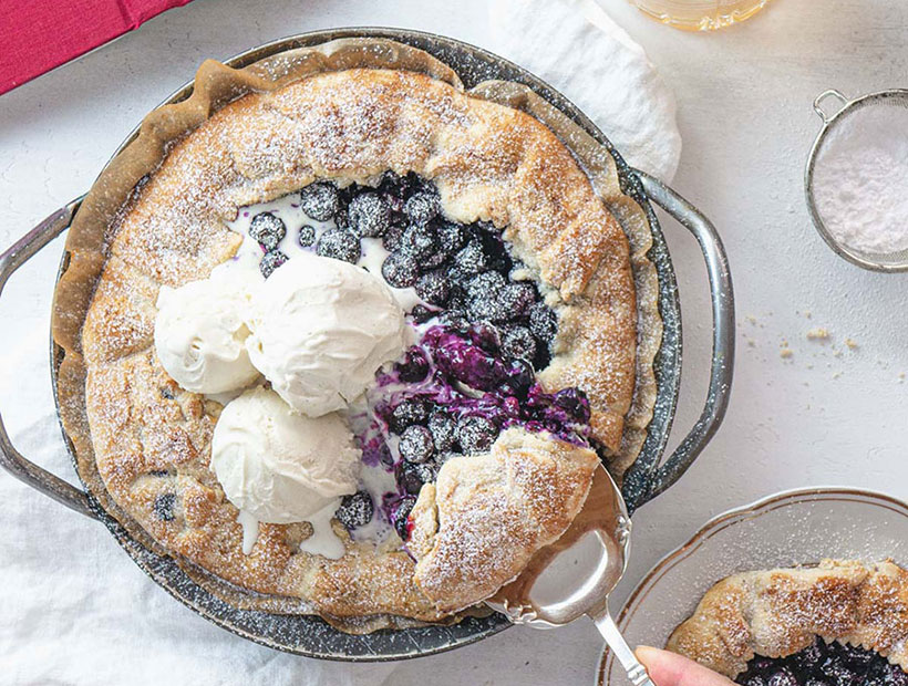 Quick & Easy Vegan Blueberry Galette - vegan dessert recipes